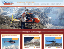 Tablet Screenshot of himalayanhelicopter.com